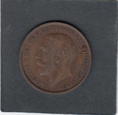 Beschrijving: 1 Penny  GEORGIUS V  